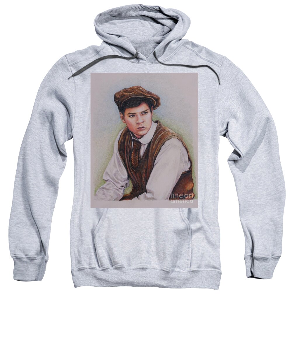 Anne Of Green Gables Sweatshirt featuring the drawing Gilbert Blythe / Jonathan Crombie #1 by Christine Jepsen