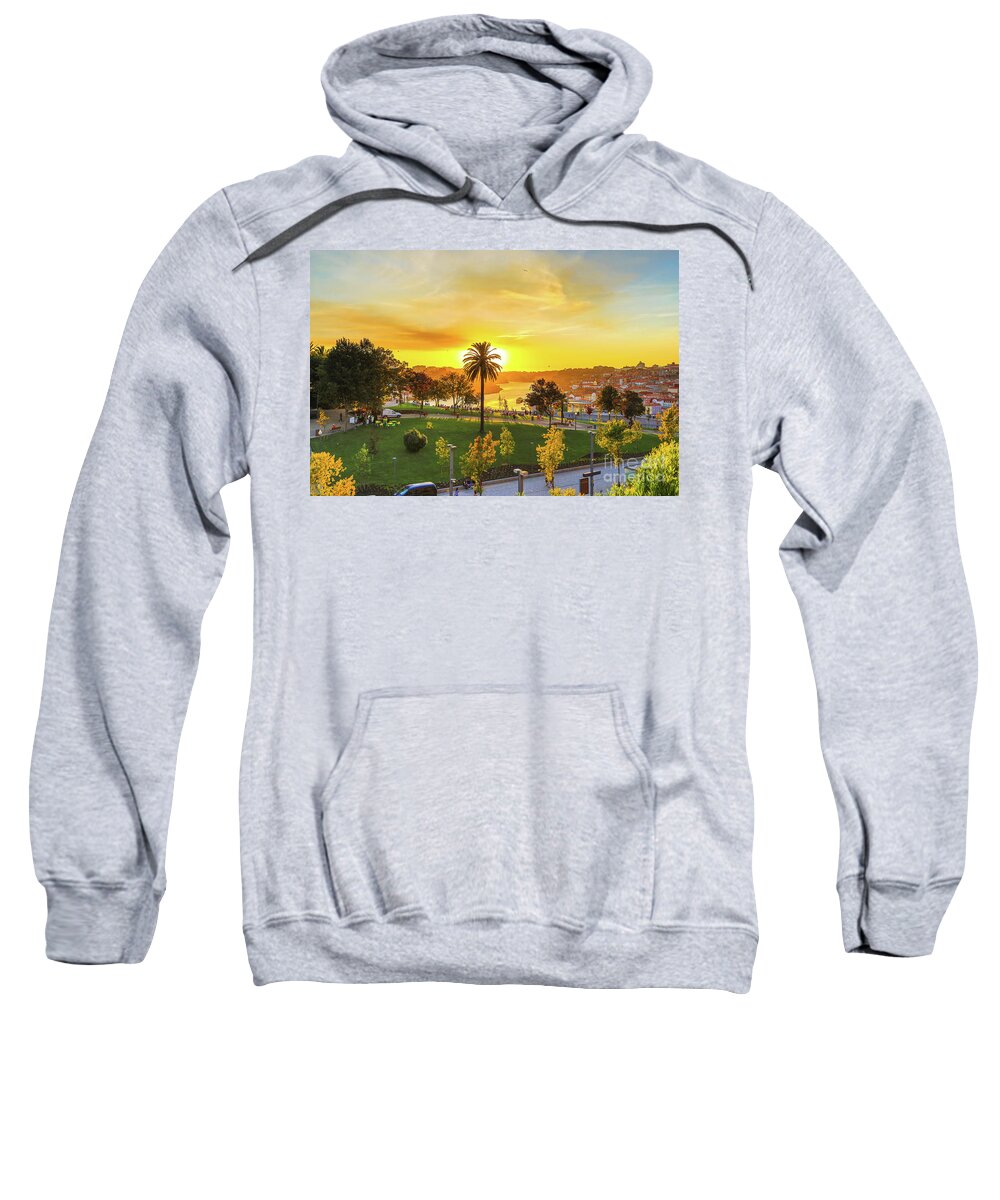 Oporto Sweatshirt featuring the photograph Jardim do Morro Oporto #1 by Benny Marty
