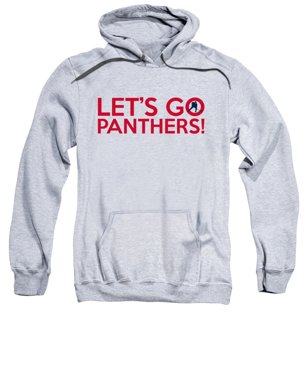 Florida Panthers Sweatshirt featuring the painting Let's Go Panthers by Florian Rodarte