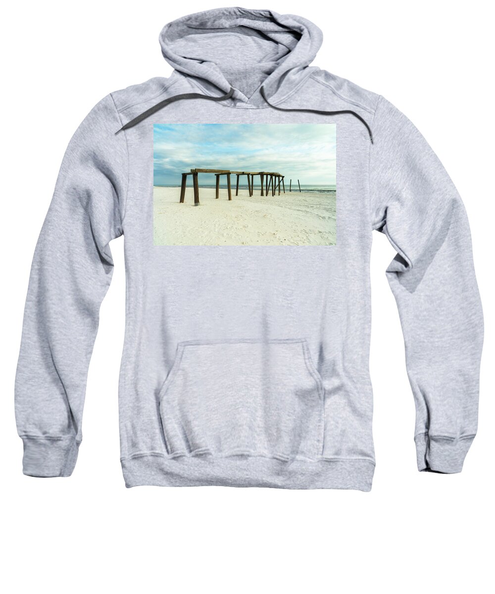 Gulf Of Mexico Sweatshirt featuring the photograph Life of a Pier by Raul Rodriguez