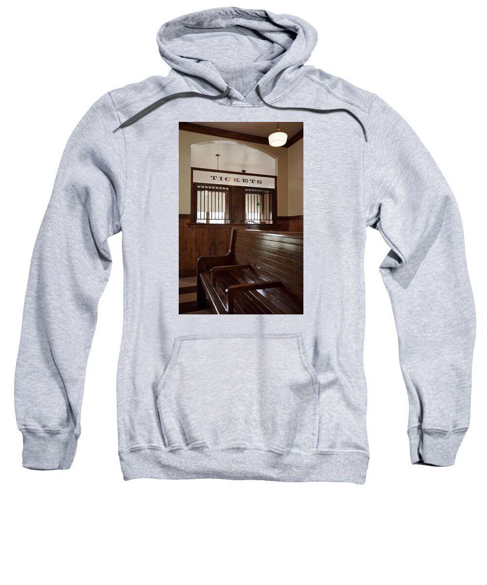 Lawrence Sweatshirt featuring the photograph Old Time Train Station #1 by Lawrence Boothby