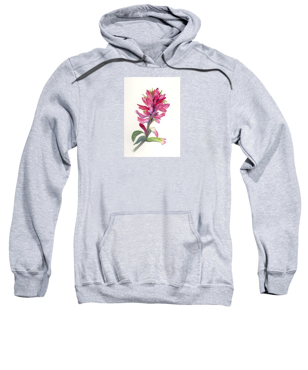 Flowers Sweatshirt featuring the painting Paintbrush #2 by Marsha Karle