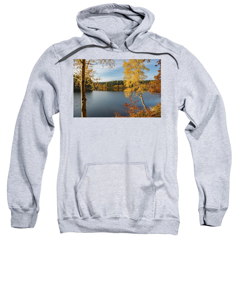 Nature Sweatshirt featuring the photograph Saegemuellerteich, Harz #1 by Andreas Levi