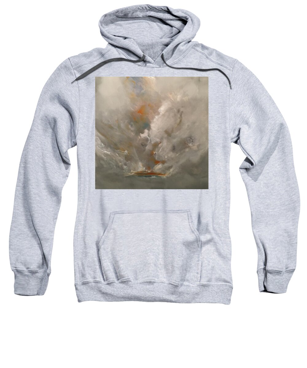Abstract Sweatshirt featuring the painting Solo Io by Soraya Silvestri