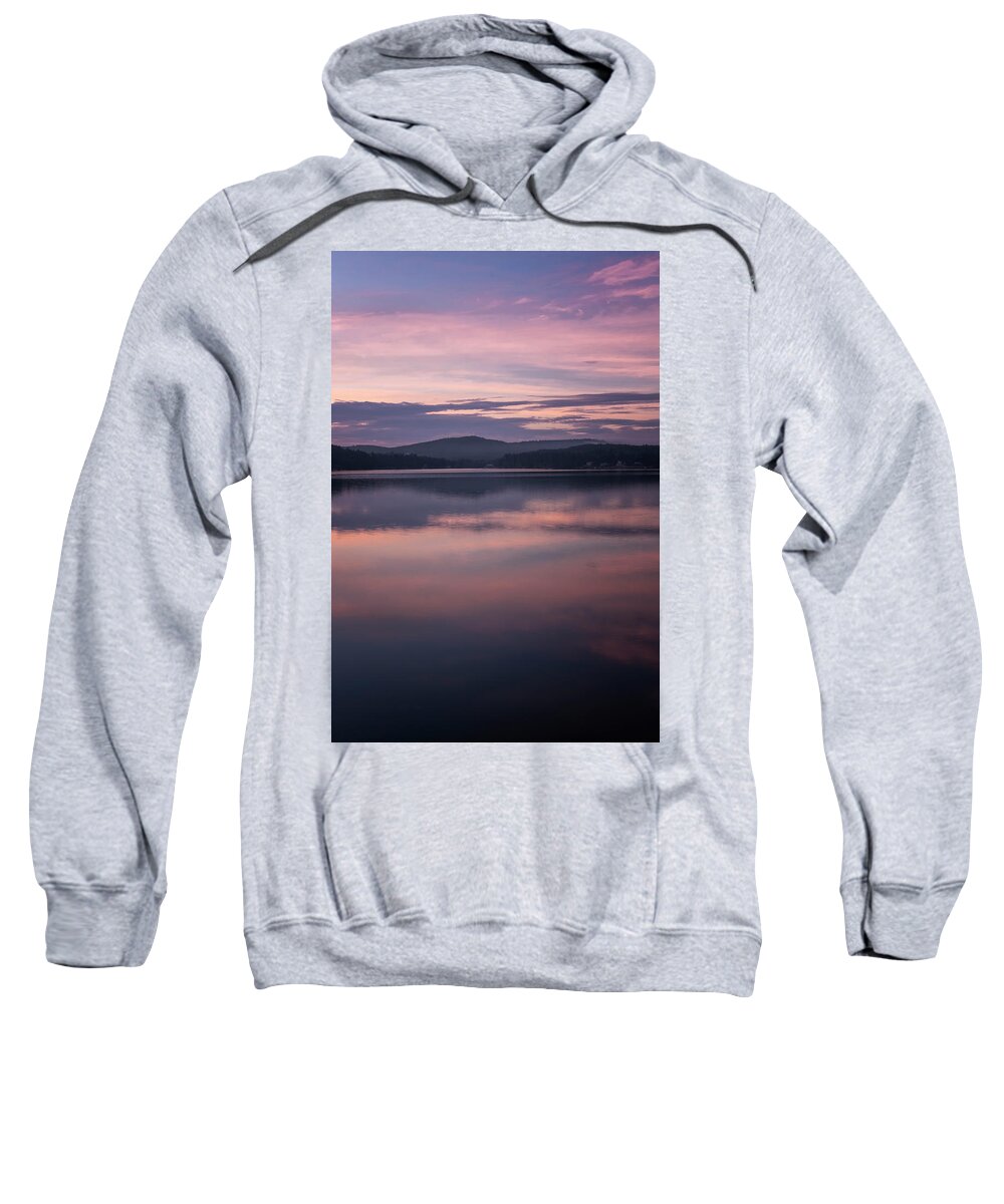 Spofford Lake New Hampshire Sweatshirt featuring the photograph Spofford Lake Sunrise #1 by Tom Singleton