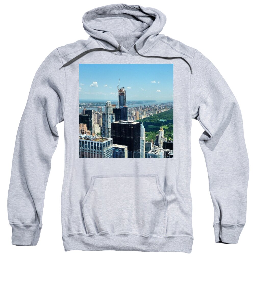 Beautiful Sweatshirt featuring the photograph #tbt #nyc Summer Of 2013. #nofilter #1 by Austin Tuxedo Cat