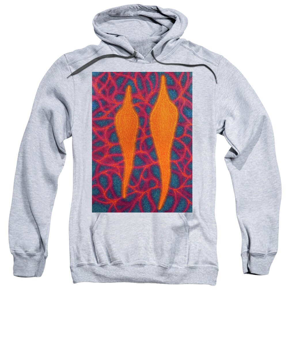 Color Sweatshirt featuring the painting Two One by Stephen Mauldin