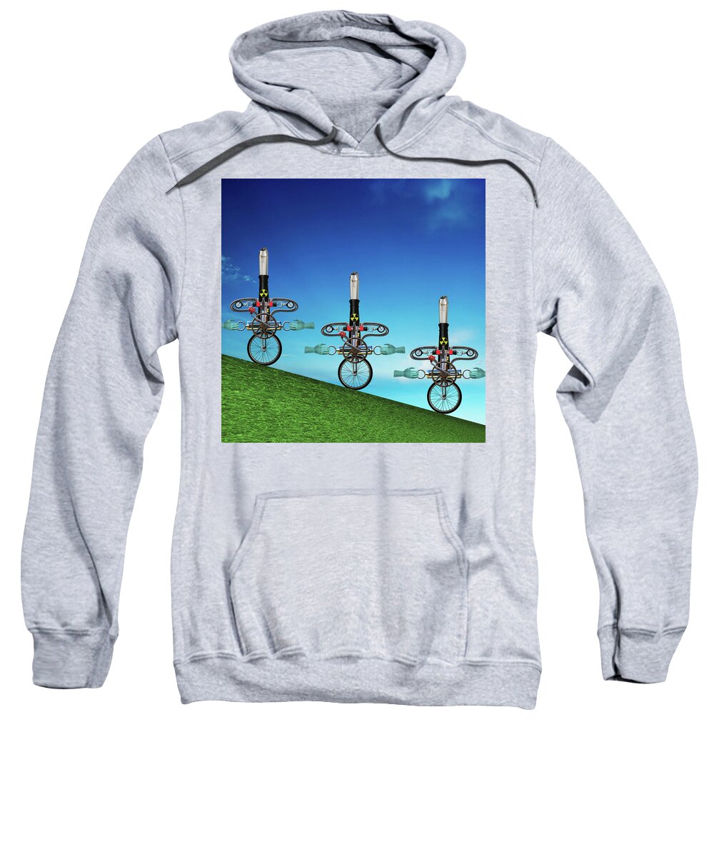 Mighty Sight Studio Sweatshirt featuring the photograph Unanchored #1 by Steve Sperry