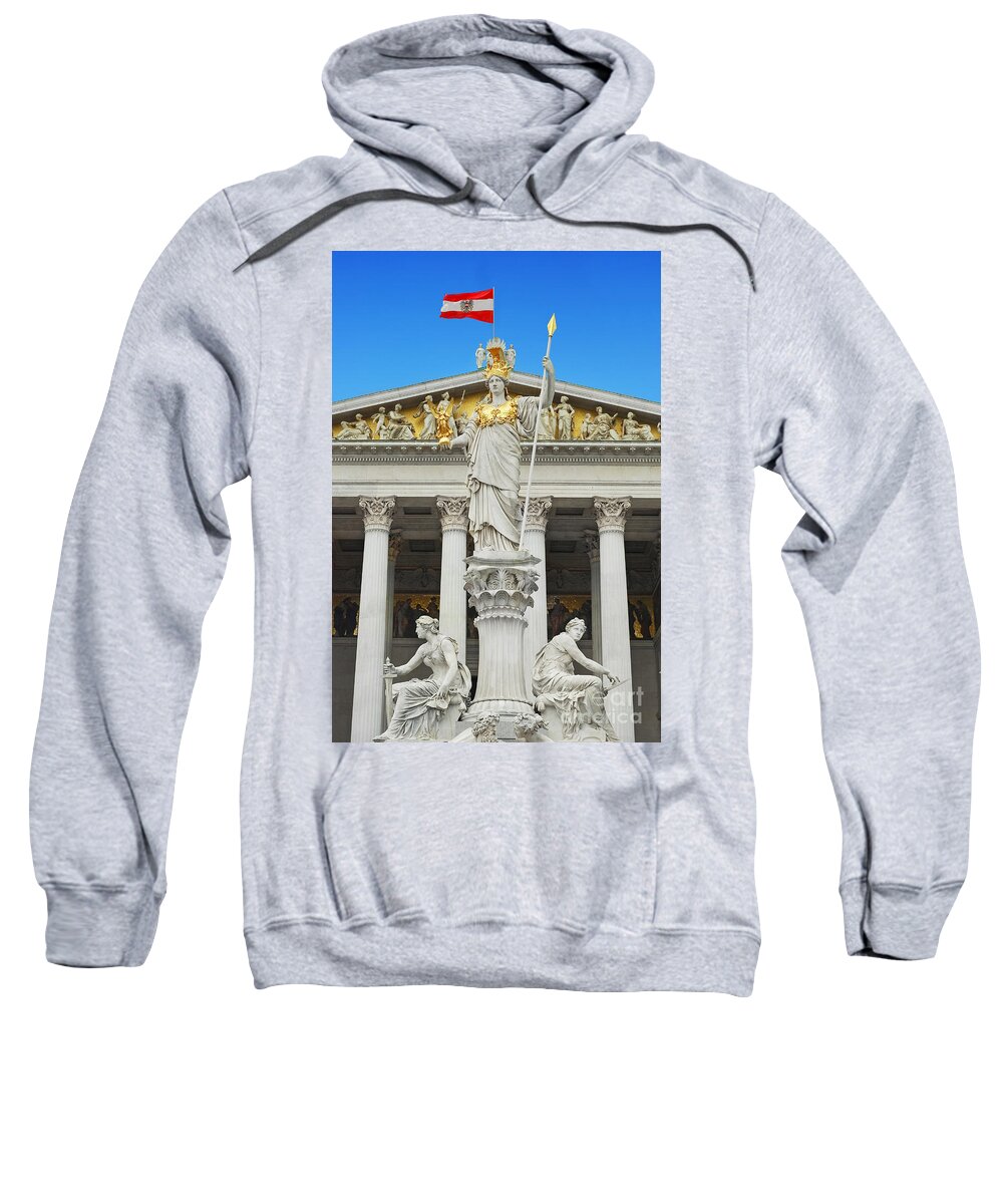 Architectural Sweatshirt featuring the photograph Vienna Parliament #1 by Cristian M Vela