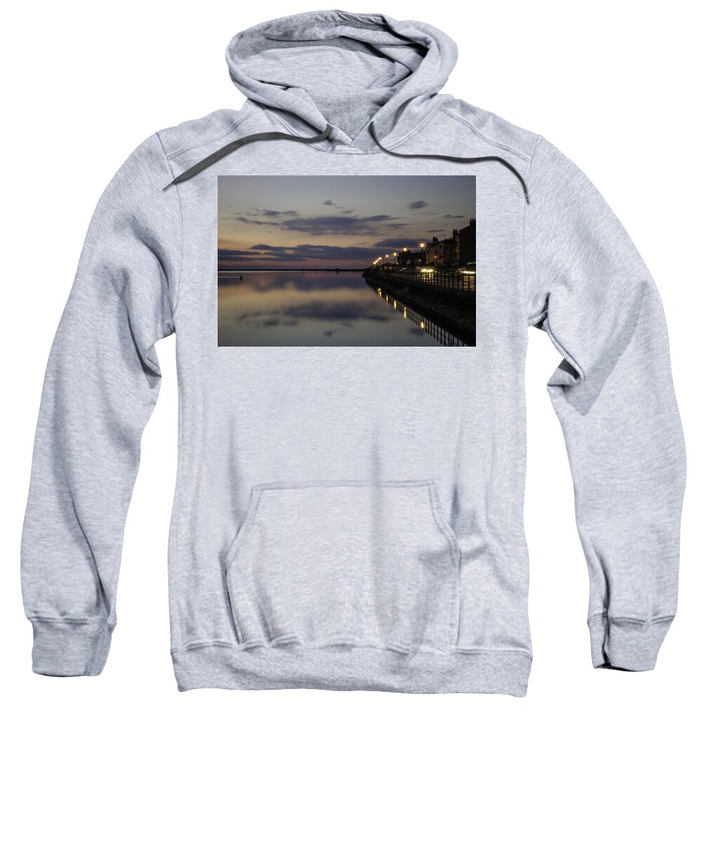 Beautiful Sweatshirt featuring the photograph West Kirby Promenade Sunset by Spikey Mouse Photography