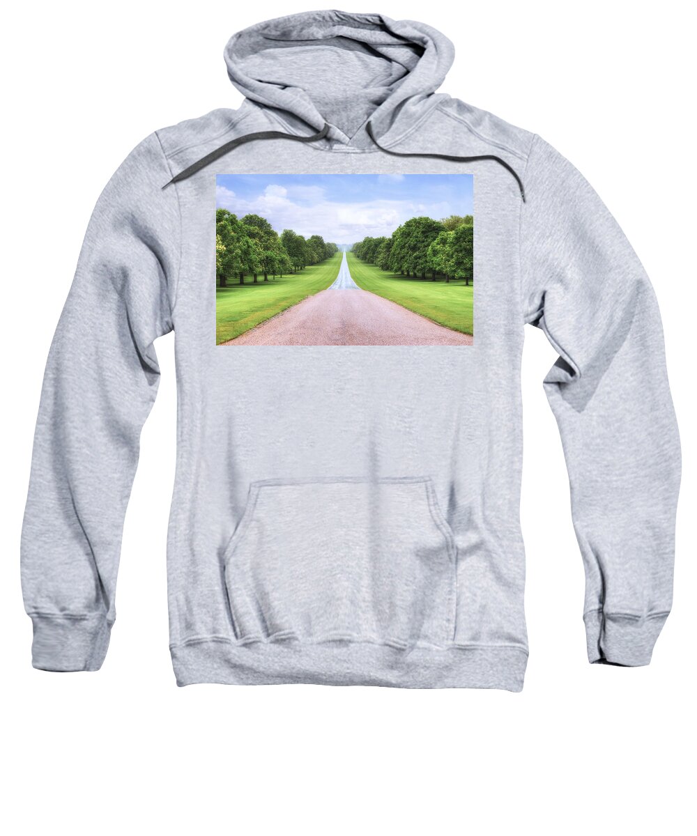 Windsor Castle Sweatshirt featuring the photograph Windsor Castle - Long Walk #1 by Joana Kruse