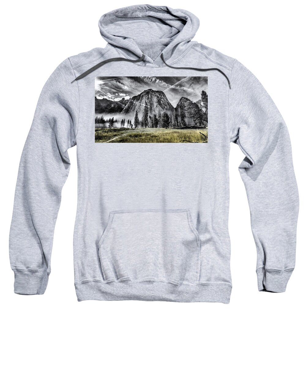 Landscape Sweatshirt featuring the photograph Yosemite Dawn #1 by Chris Cousins