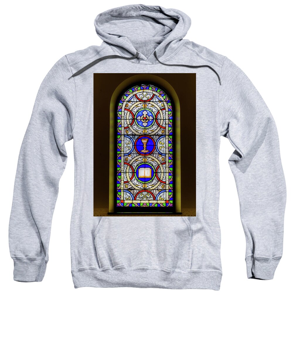 Saint Annes Sweatshirt featuring the digital art Saint Anne's Windows #10 by Jim Proctor