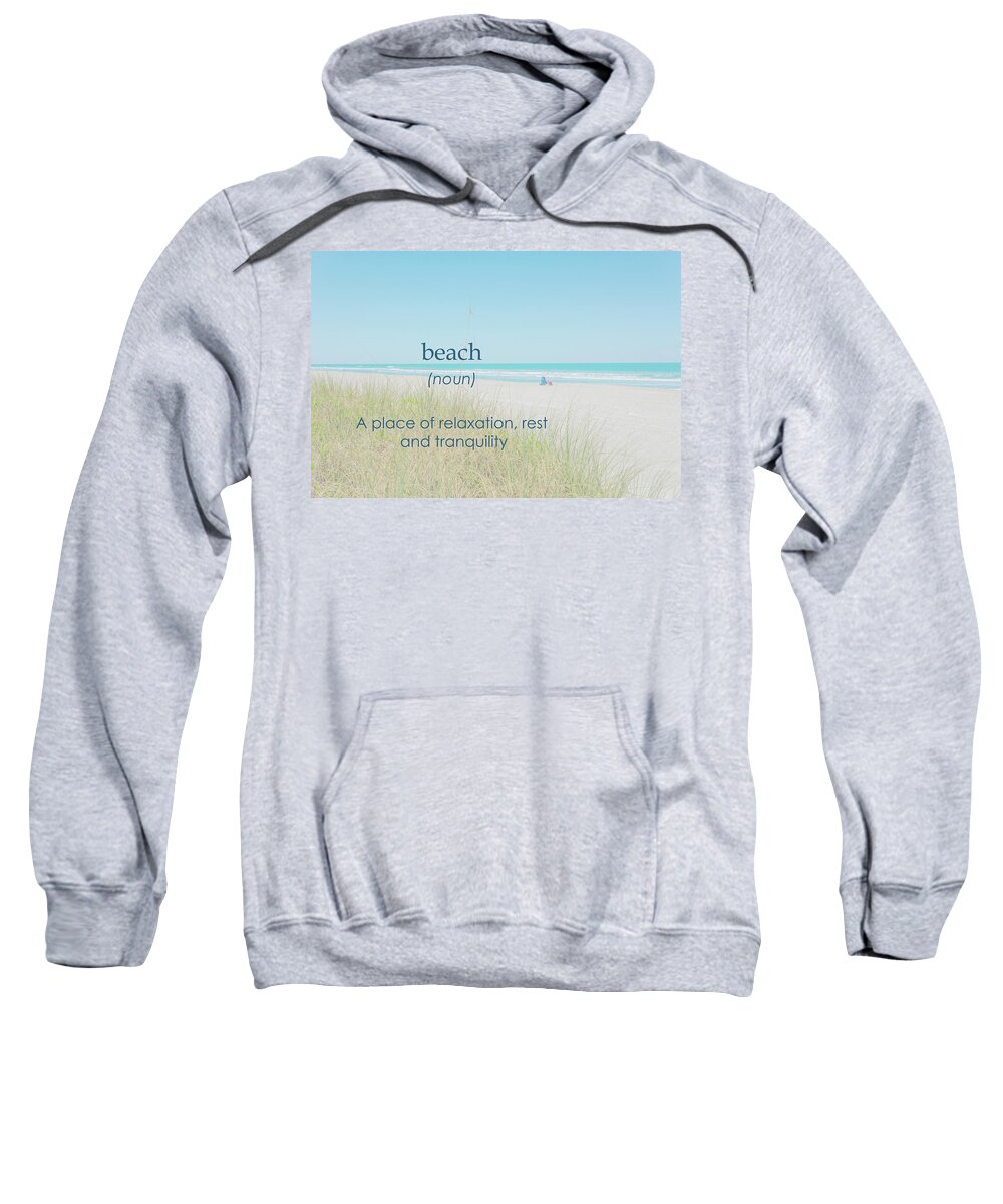 Beach Sweatshirt featuring the photograph 10967 Beach Tranquility by Pamela Williams