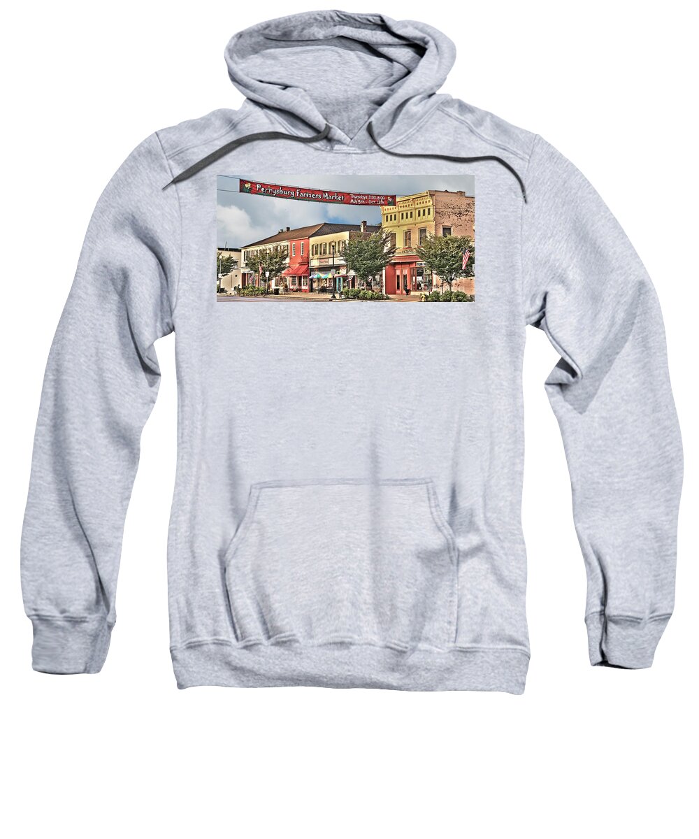 Downtown Perrysburg Ohio Sweatshirt featuring the photograph Downtown Perrysburg #12 by Jack Schultz