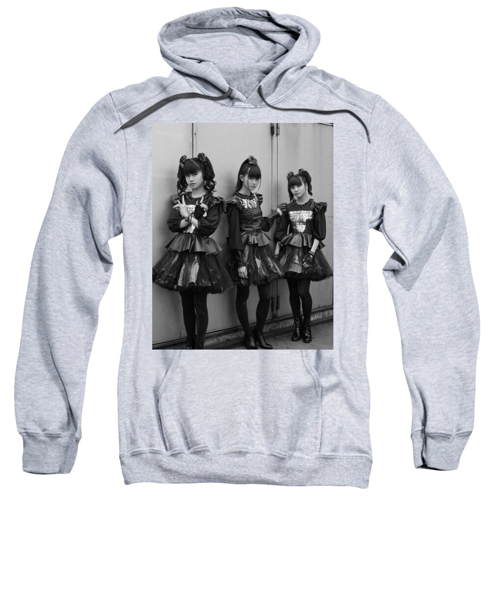 Babymetal Sweatshirt featuring the photograph Babymetal #2 by Jackie Russo