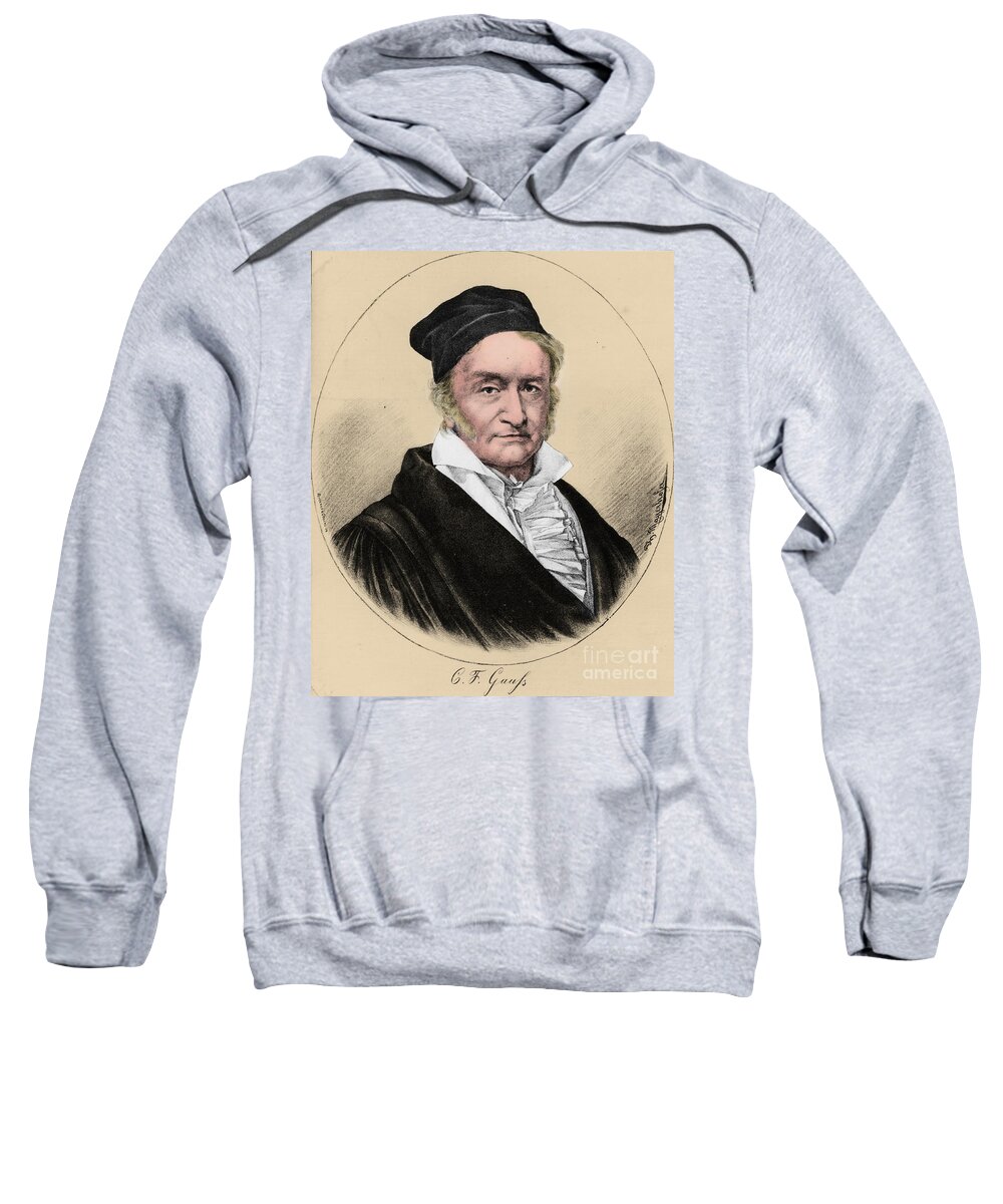 Science Sweatshirt featuring the photograph Johann Carl Friedrich Gauss, German #2 by Science Source