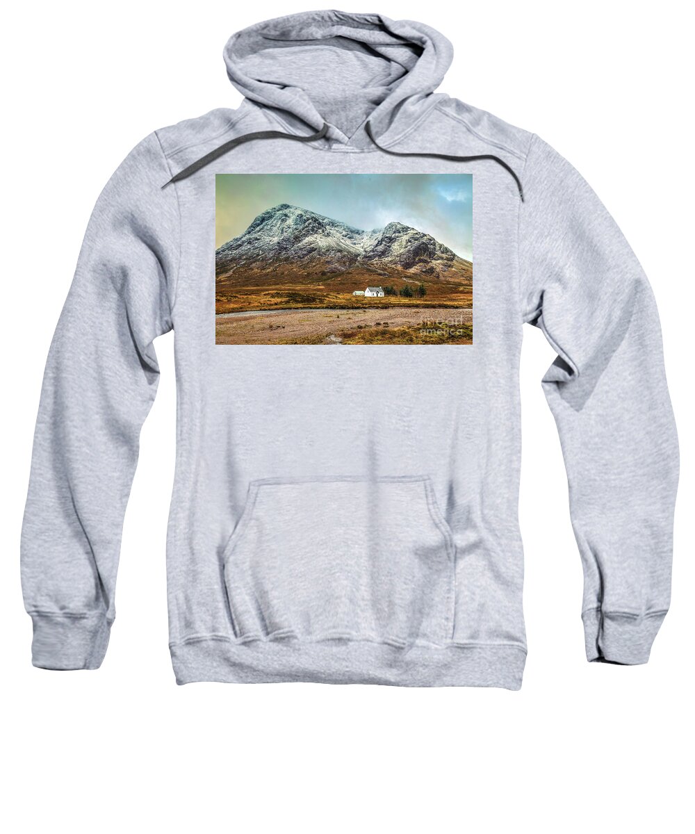 Lagangarbh Cottage Sweatshirt featuring the photograph Lagangarbh Cottage #2 by Sebastien Coell