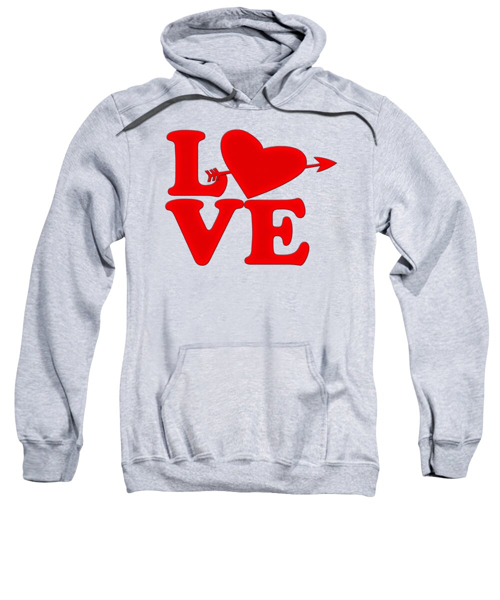 Love Sweatshirt featuring the digital art Love #2 by Bill Cannon