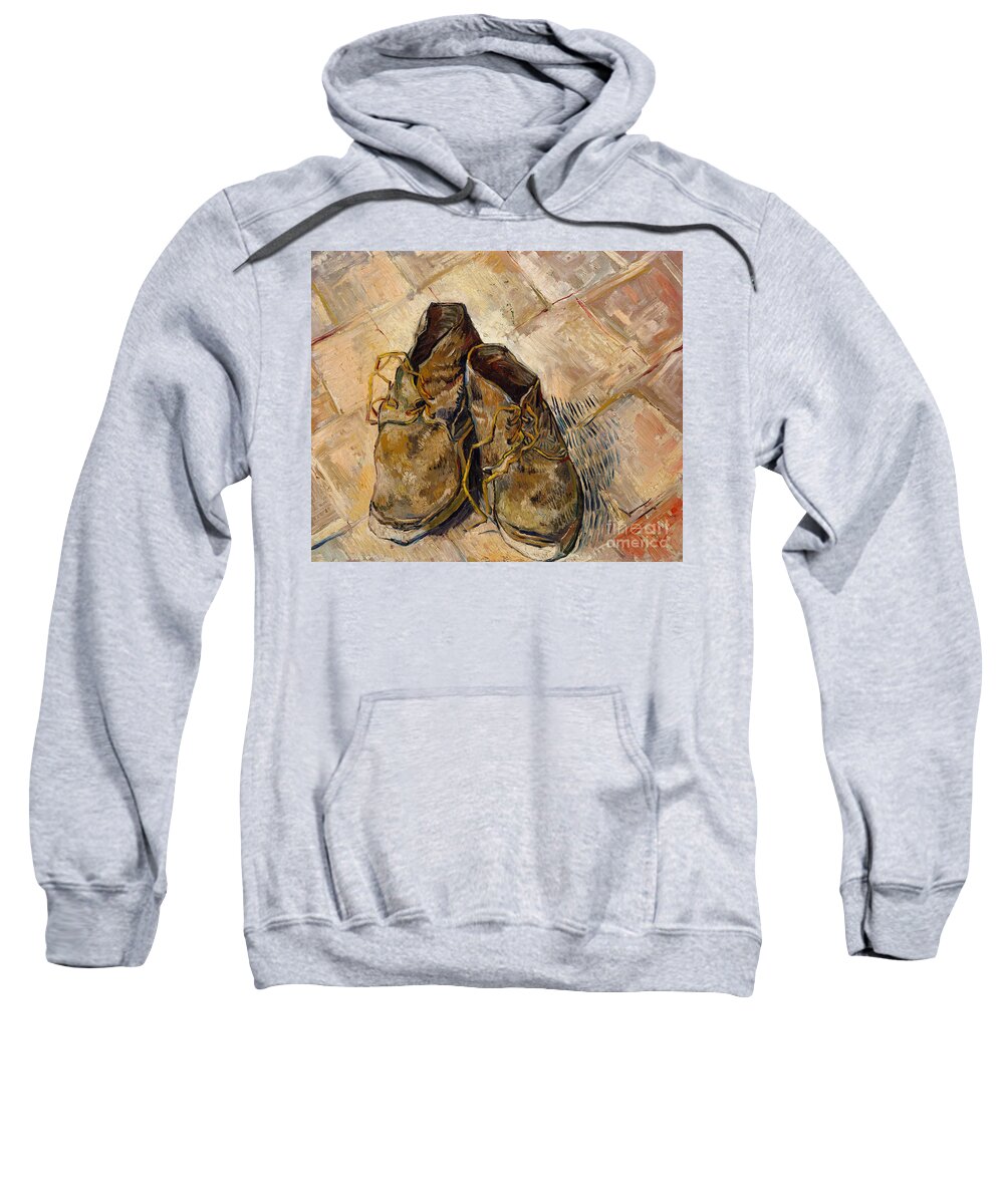 Van Gogh Sweatshirt featuring the painting Shoes, 1888 by Vincent Van Gogh