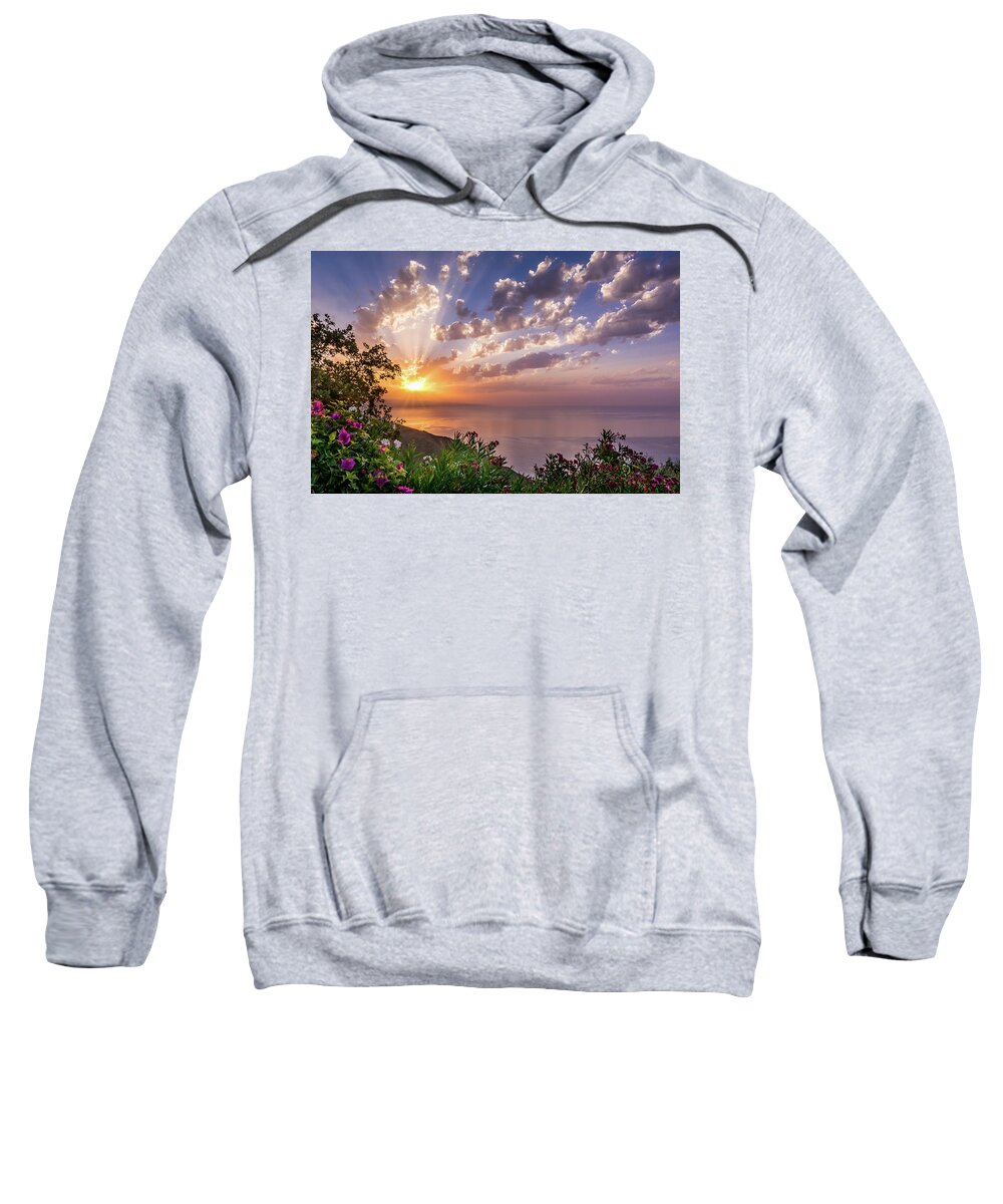 Landscape Sweatshirt featuring the photograph Sicilian Sunrise #2 by John Randazzo