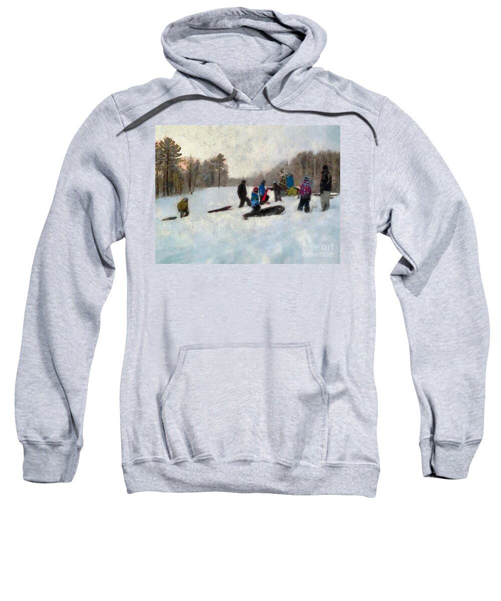 Winter Sweatshirt featuring the photograph Snow Day #2 by Claire Bull
