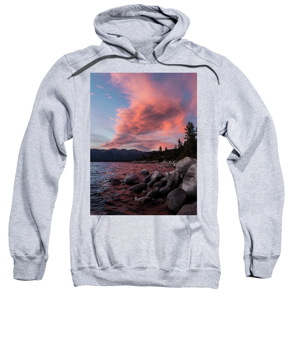 Tahoe Sunset Sweatshirt featuring the photograph Tahoe sunset #2 by Martin Gollery