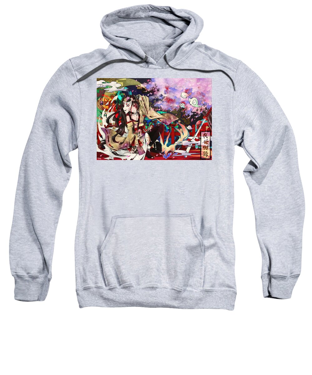 Vocaloid Sweatshirt featuring the digital art Vocaloid #26 by Maye Loeser