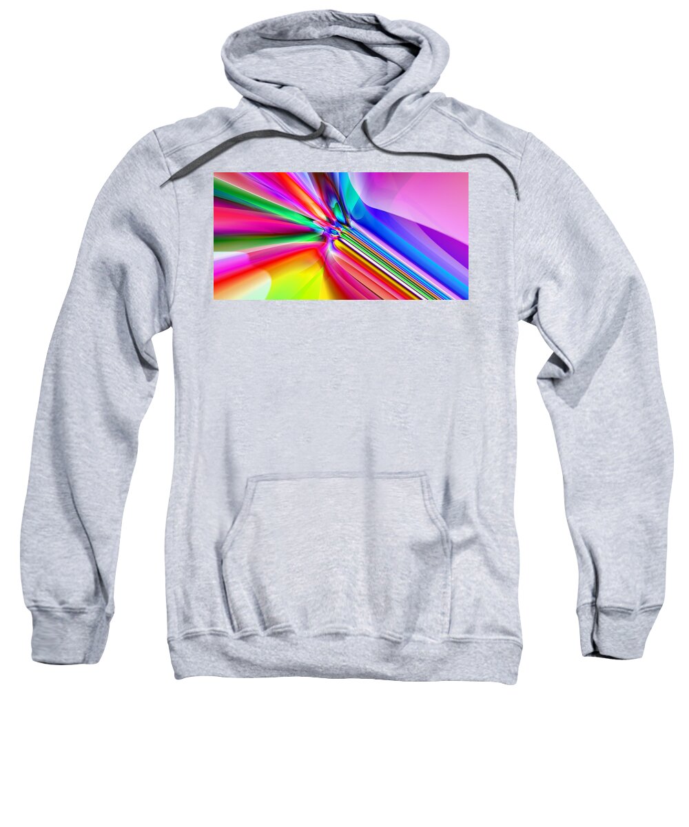 Abstract Sweatshirt featuring the digital art 2X1 Abstract 303 by Rolf Bertram