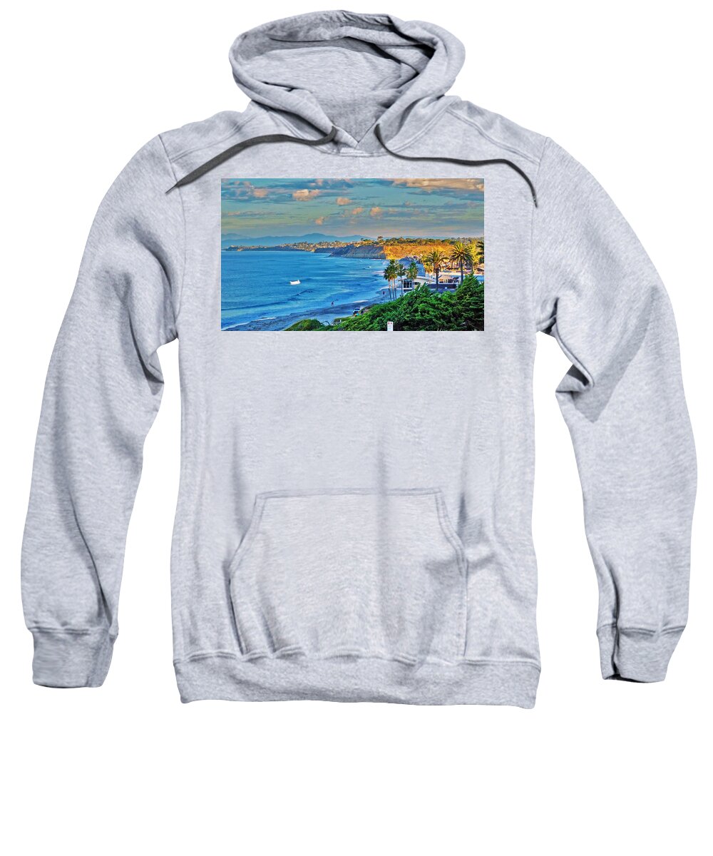 15th Street Beach Sweatshirt featuring the photograph Del Mar #3 by Lisa Dunn
