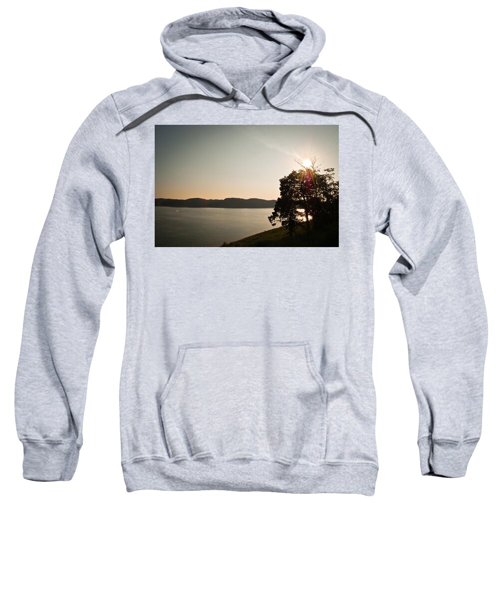 Lake Sweatshirt featuring the photograph Lake Cumberland Sunset by Amber Flowers