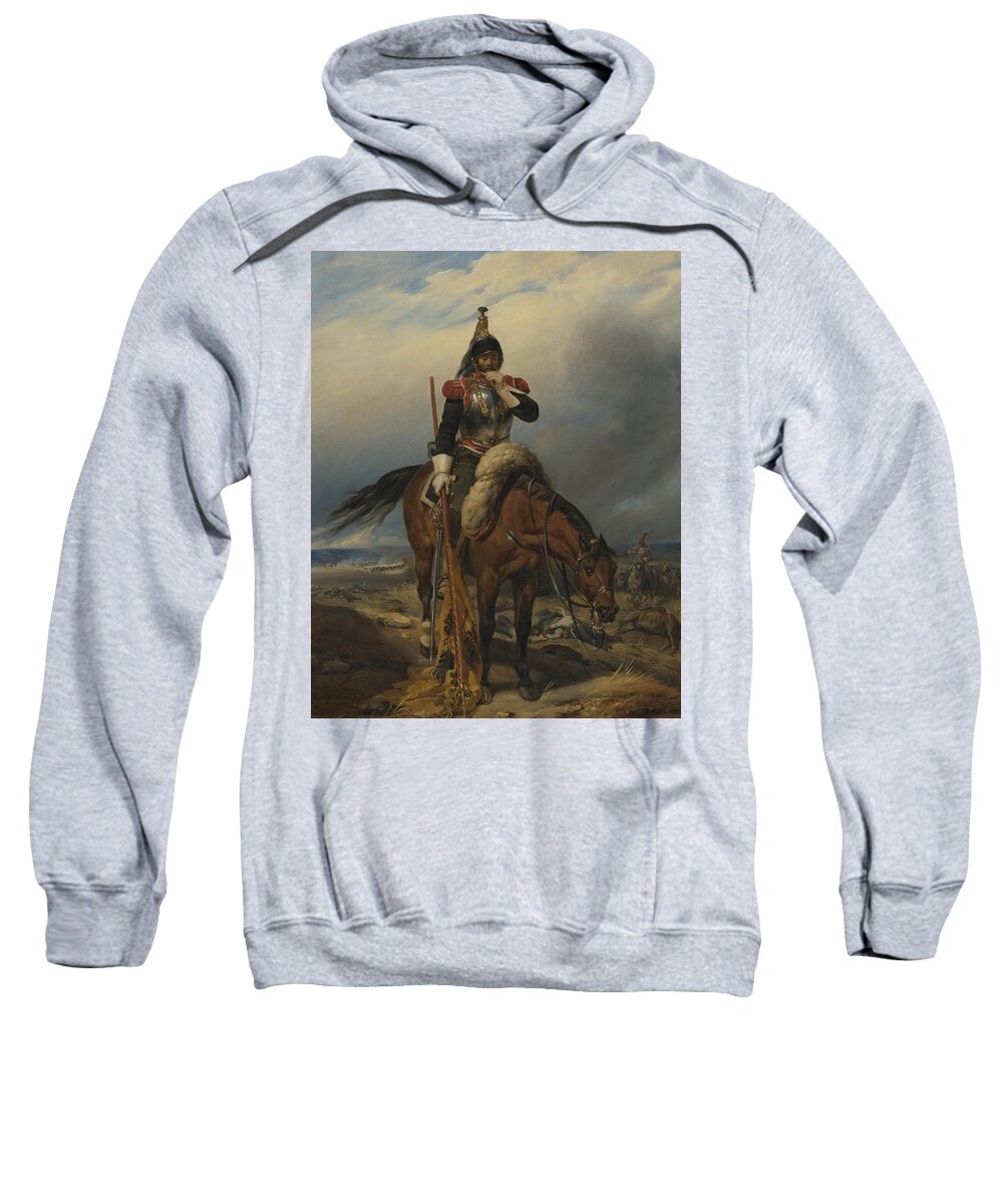 Soldier Sweatshirt featuring the painting Soldier #3 by MotionAge Designs