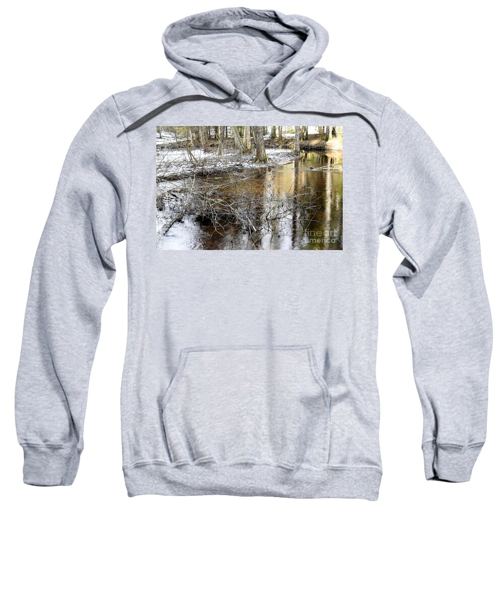 Forest Sweatshirt featuring the photograph Forest Creek #4 by Esko Lindell