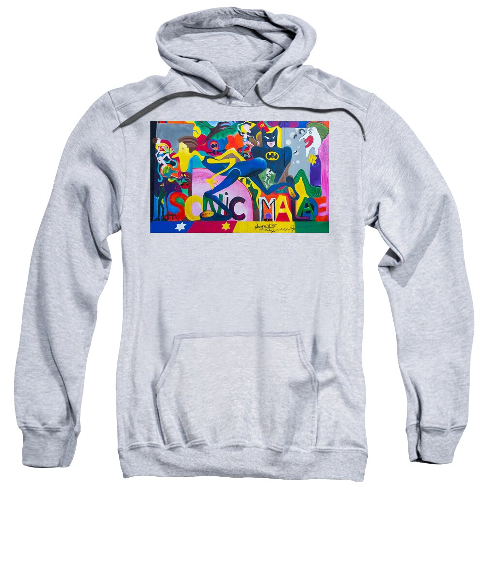 Graffiti Sweatshirt featuring the digital art Graffiti #4 by Super Lovely
