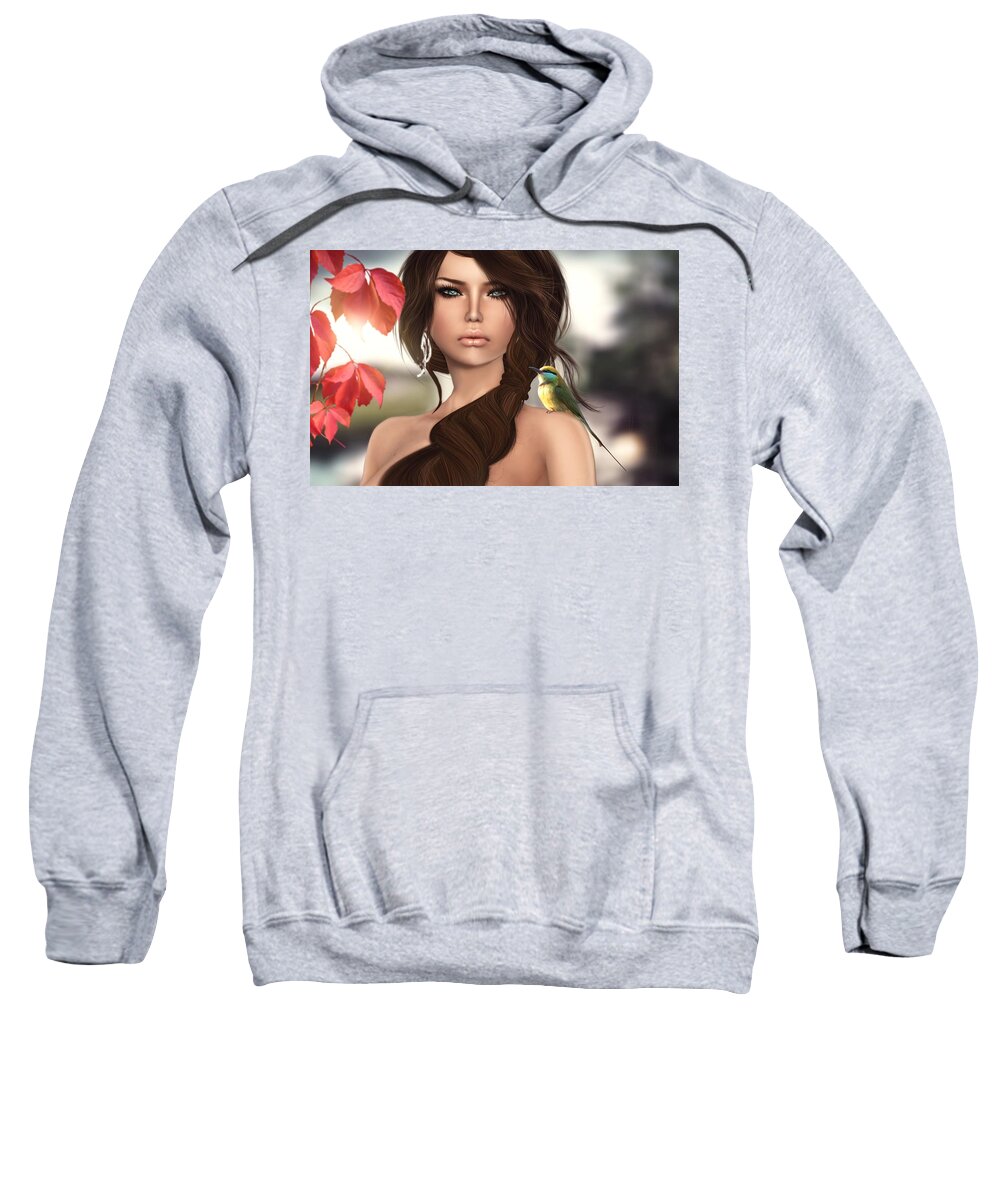 Women Sweatshirt featuring the digital art Women #44 by Super Lovely