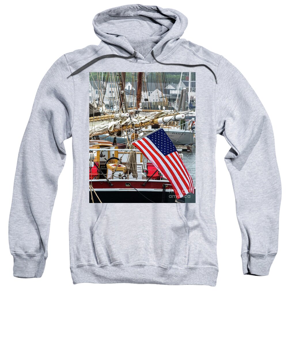 Maine Sweatshirt featuring the photograph 4th of July by Karin Pinkham