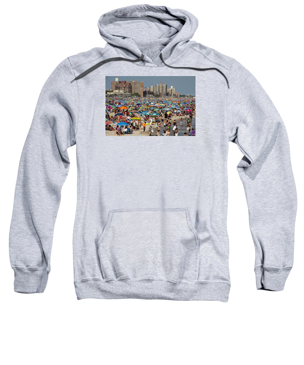 Coney Island Sweatshirt featuring the photograph Coney Island - New York City #5 by Anthony Totah