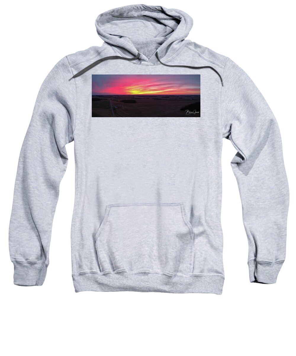  Sweatshirt featuring the photograph Sunset #5 by Brian Jones