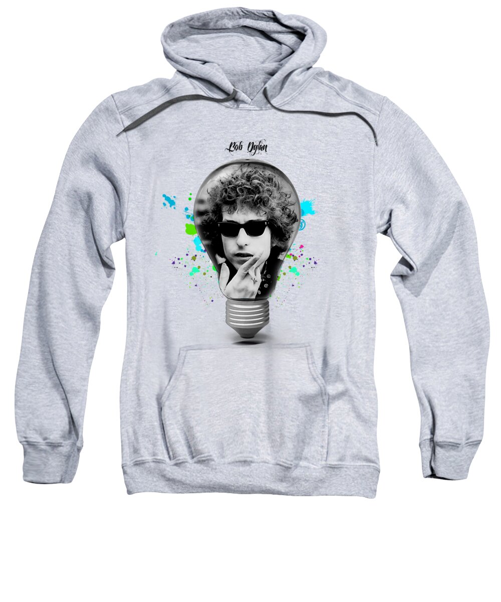 Bob Dylan Sweatshirt featuring the mixed media Bob Dylan Collection #52 by Marvin Blaine