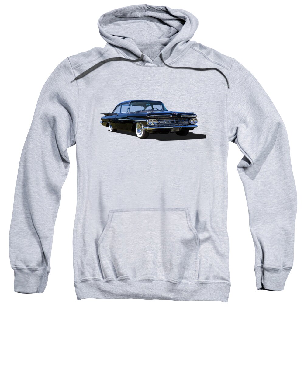Car Sweatshirt featuring the photograph 59 Black by Keith Hawley