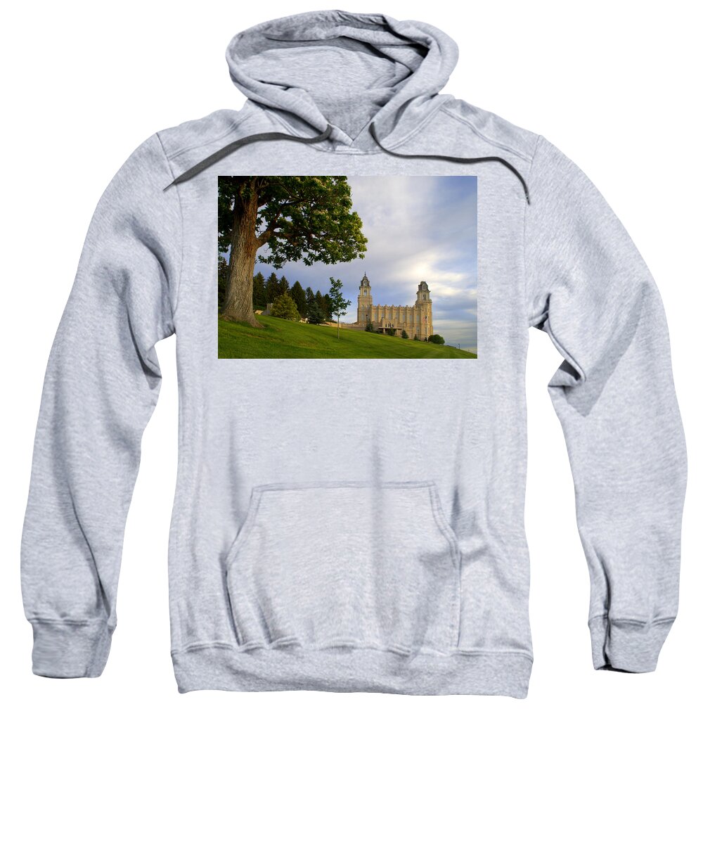 Temple Sweatshirt featuring the photograph Manti Utah LDS Temple #6 by Nathan Abbott