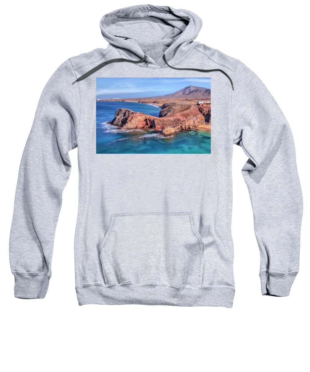 Playa Papagayo Sweatshirt featuring the photograph Playa Papagayo - Lanzarote #6 by Joana Kruse