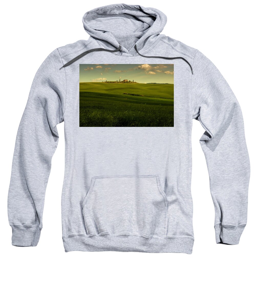 Tuscany Sweatshirt featuring the photograph Val d'Orcia Landscape #6 by Wolfgang Stocker