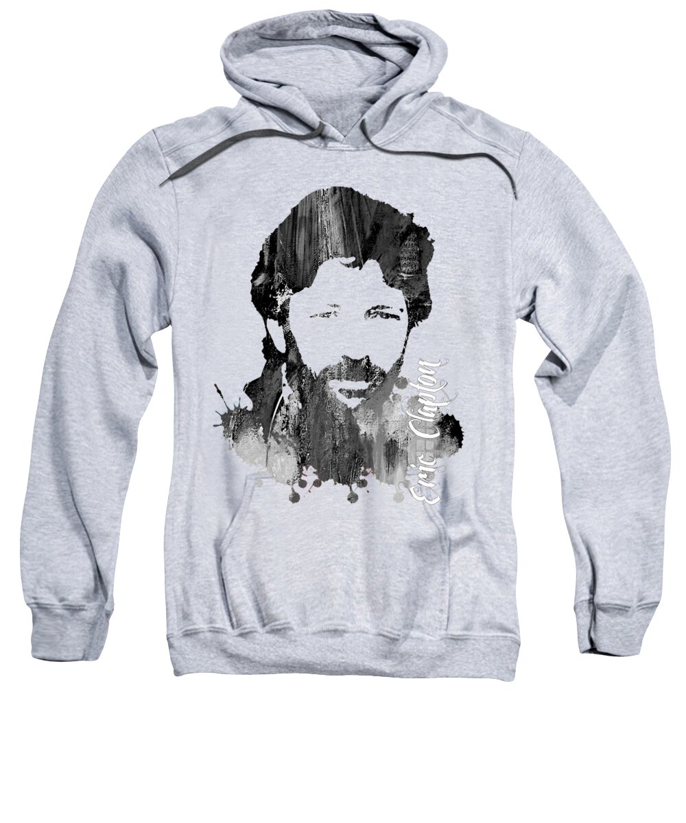 Eric Clapton Sweatshirt featuring the mixed media Eric Clapton Collection #62 by Marvin Blaine