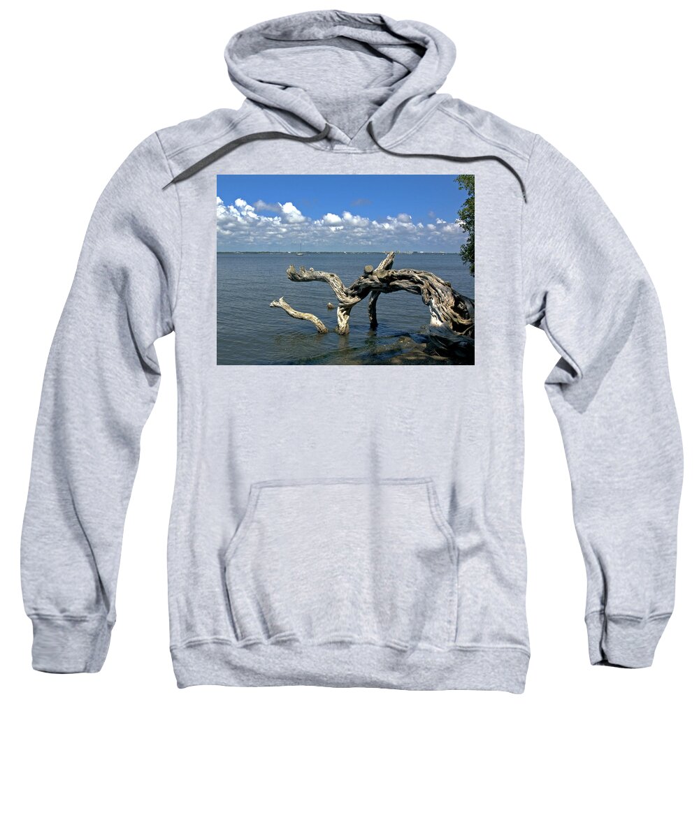 Riverfront Sweatshirt featuring the photograph Indian River Lagoon #8 by Allan Hughes