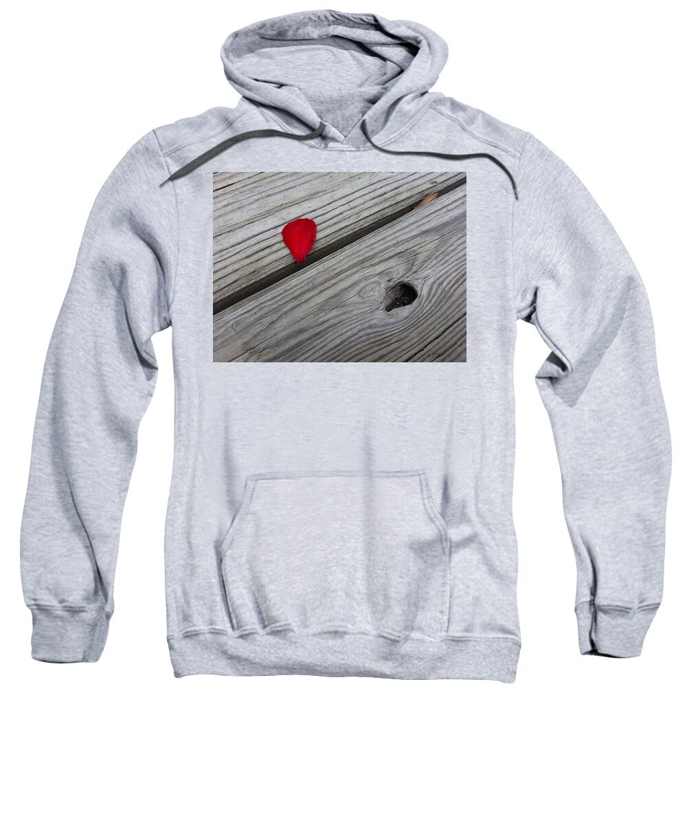 Geranium Sweatshirt featuring the photograph A Drop of Color by Robert Knight