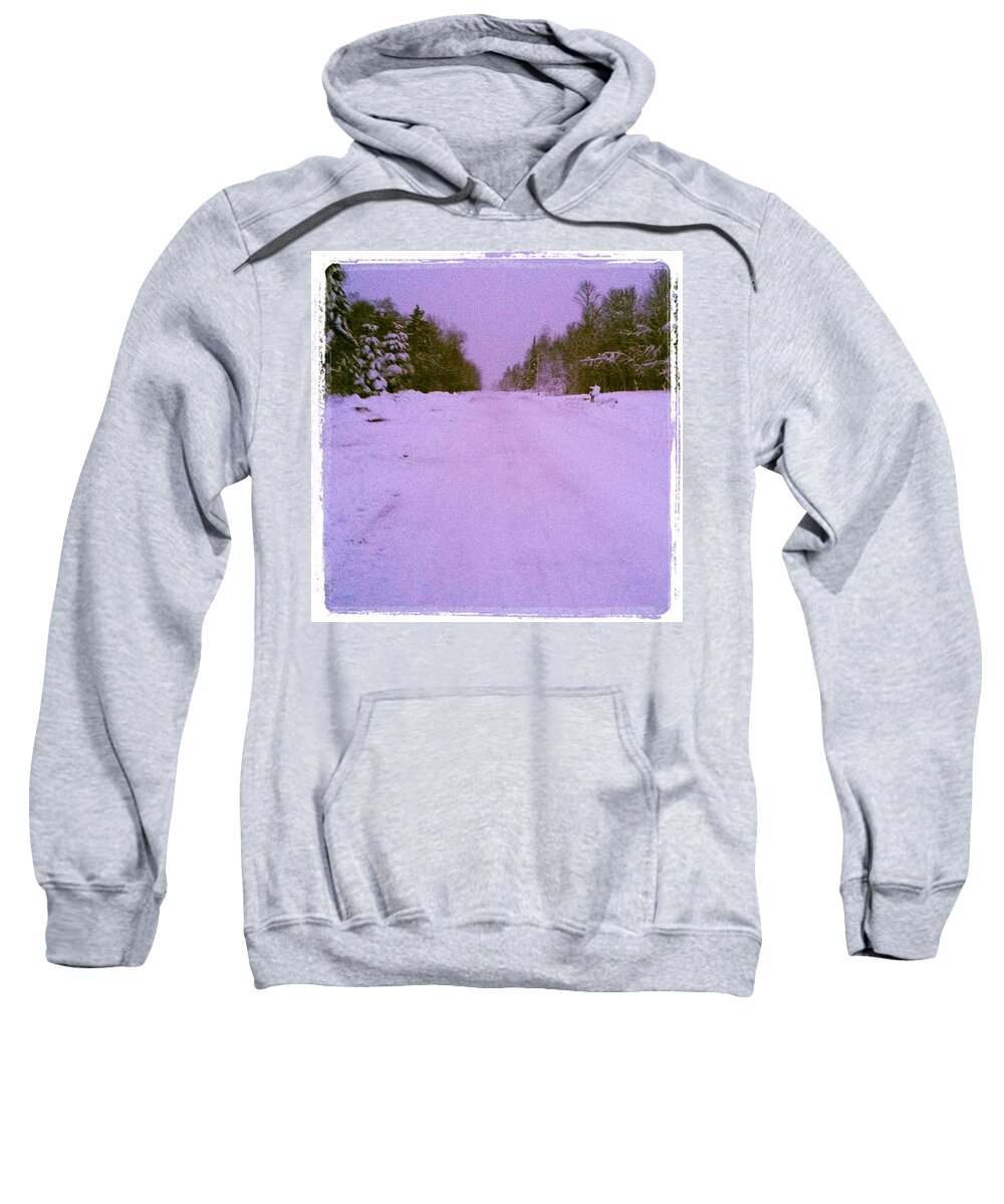  Sweatshirt featuring the photograph A Little Dirt Road. A Little Place I by Megan Skinner