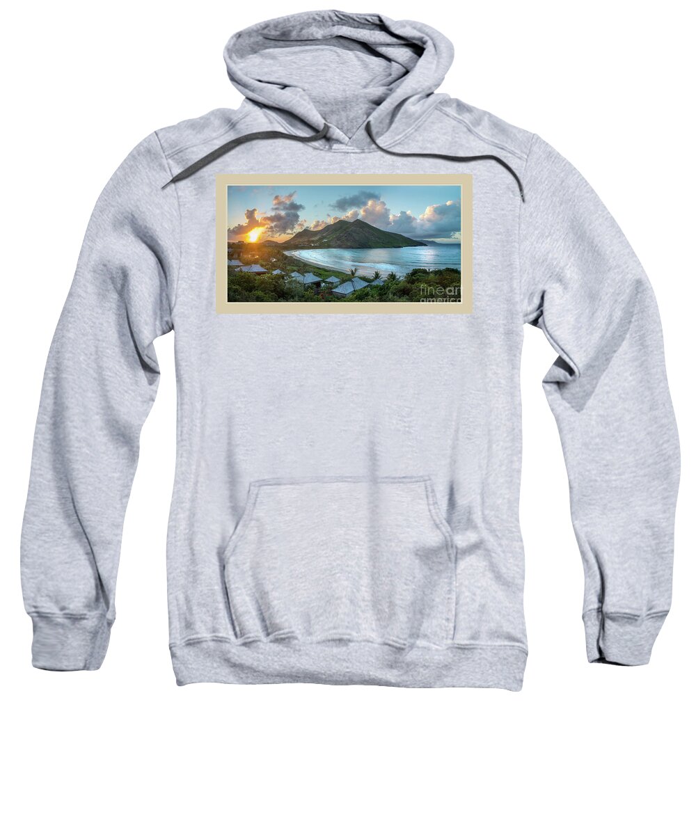 West Indies Sweatshirt featuring the photograph A sunset on Bay by Linda Olsen
