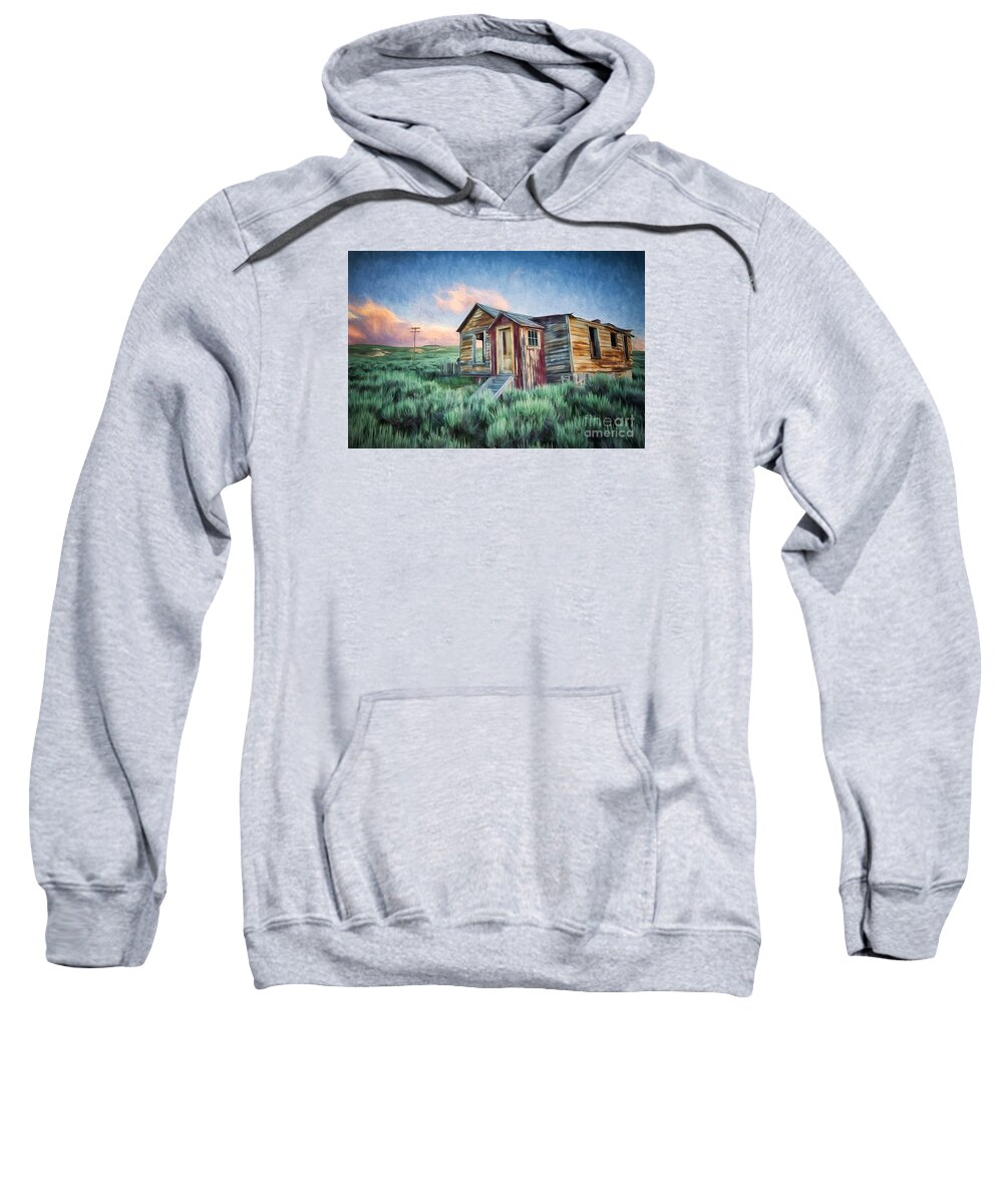 Bodie Sweatshirt featuring the photograph Abandoned In America by Mimi Ditchie