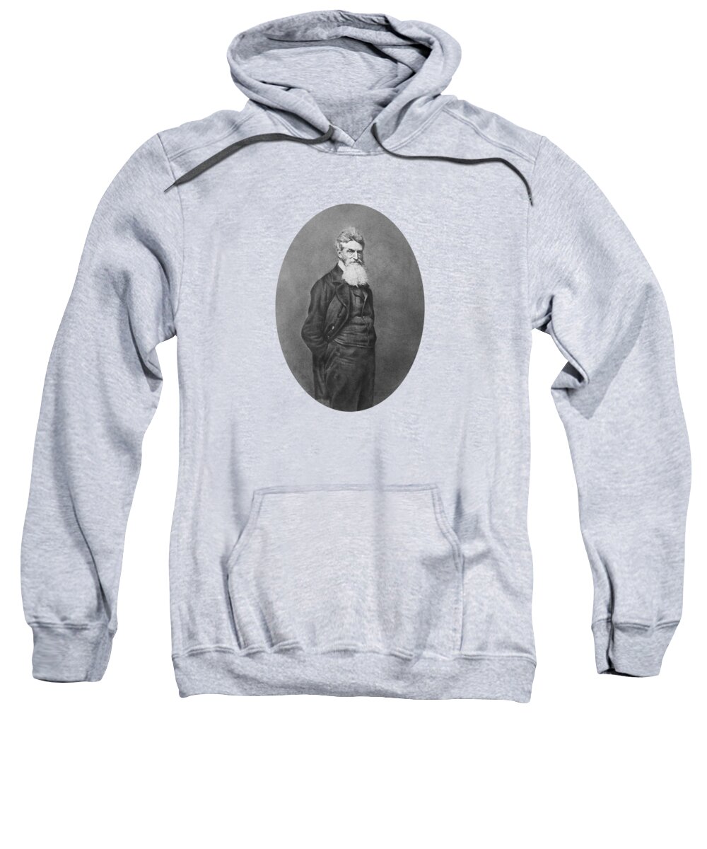 John Brown Sweatshirt featuring the photograph Abolitionist John Brown by War Is Hell Store